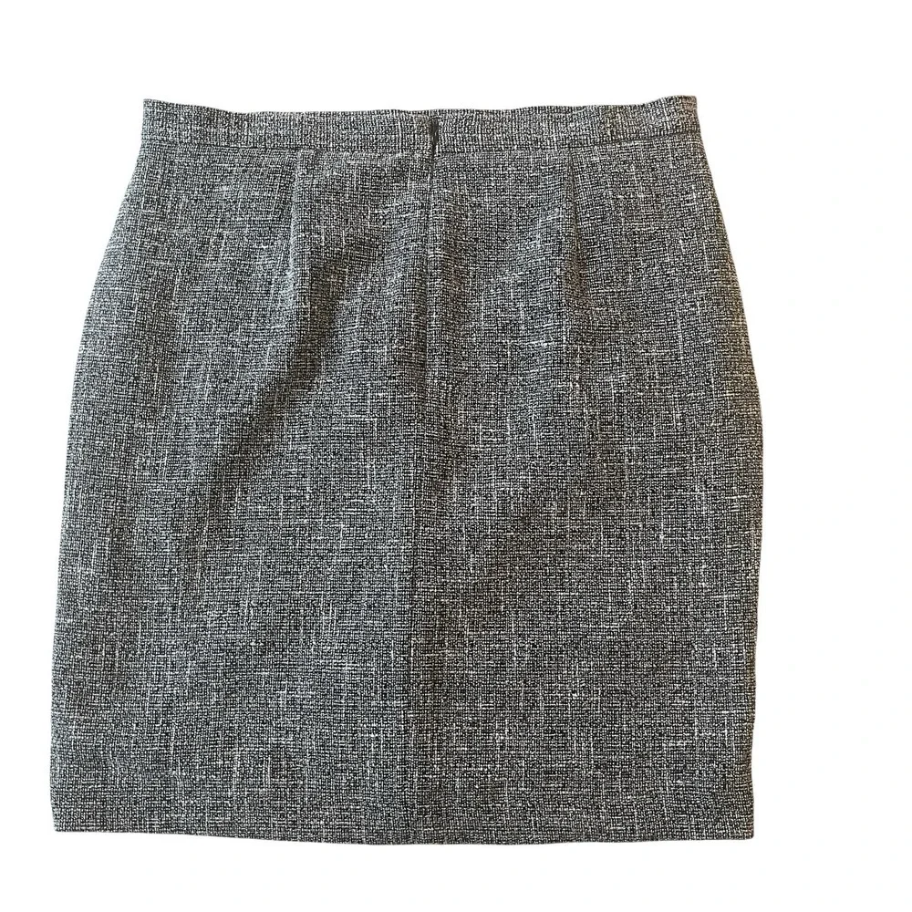 Banana Republic Women's Size 14 Skirt Pencil Career Tulip Navy White Pockets - Picture 2 of 8